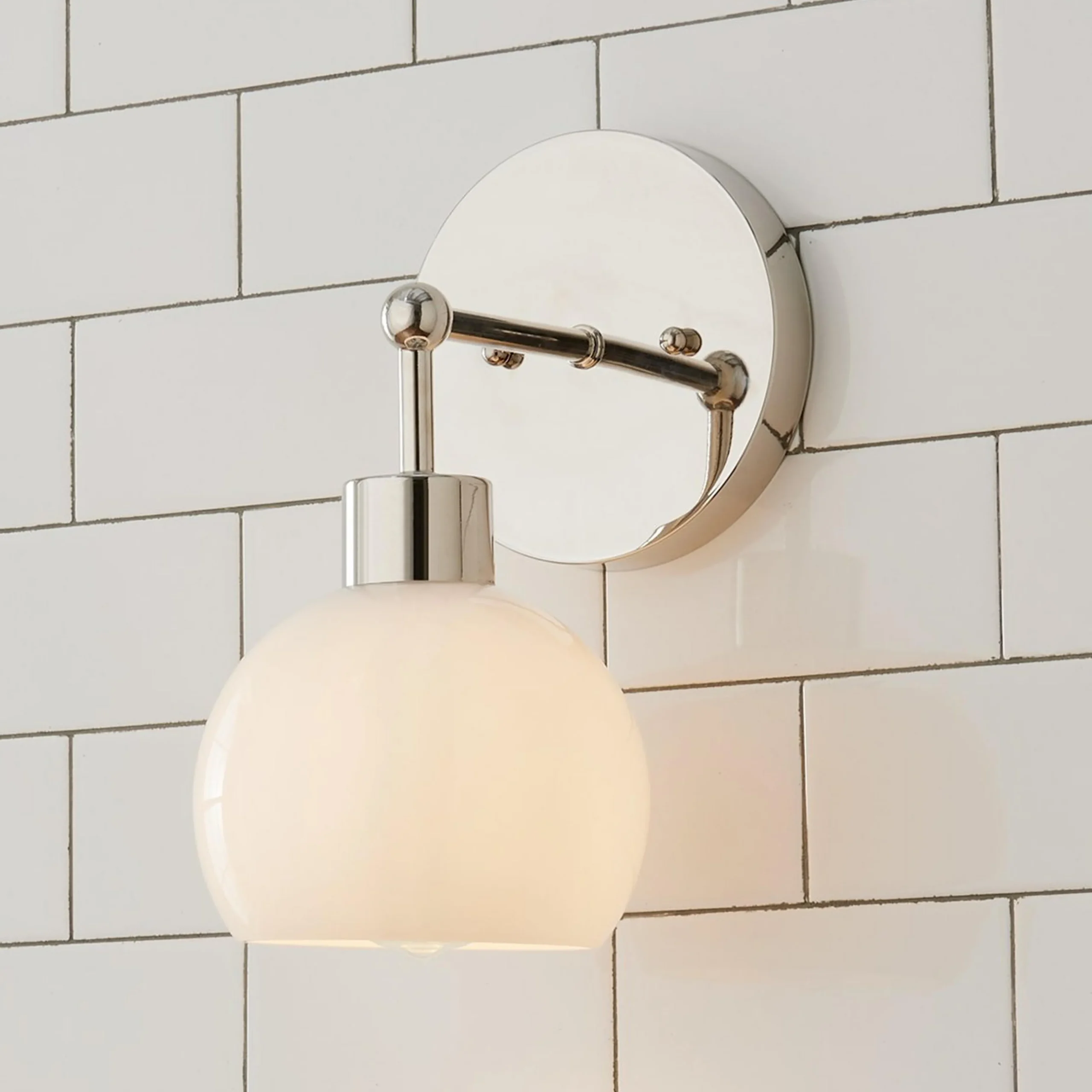 Young House Love Opal Glass Bubble Sconce