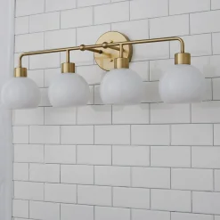 Young House Love Opal Glass Bubble Vanity Light - 4 Light