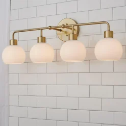 Young House Love Opal Glass Bubble Vanity Light - 4 Light