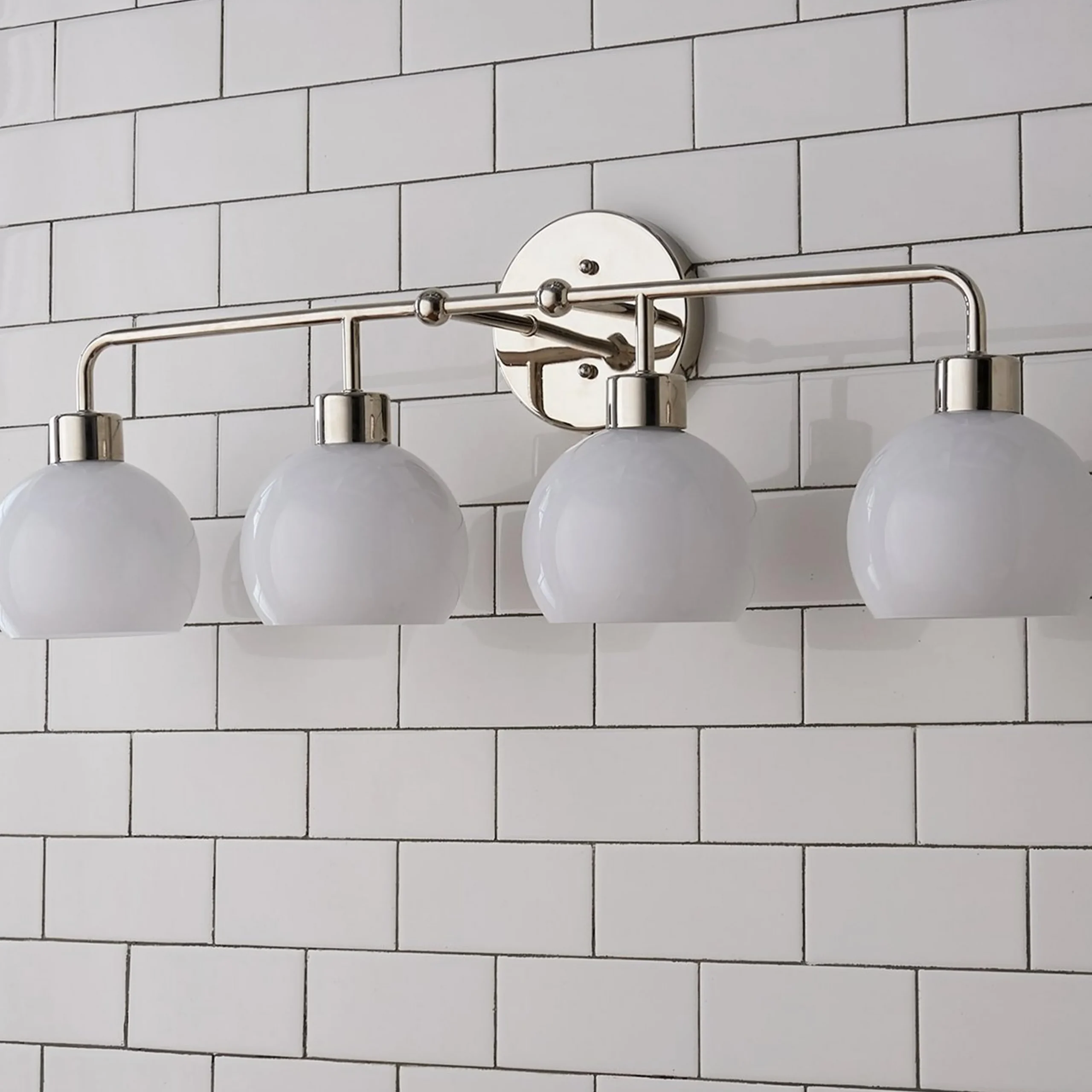 Young House Love Opal Glass Bubble Vanity Light - 4 Light