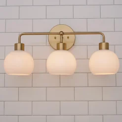 Young House Love Opal Glass Bubble Vanity Light - 3 Light