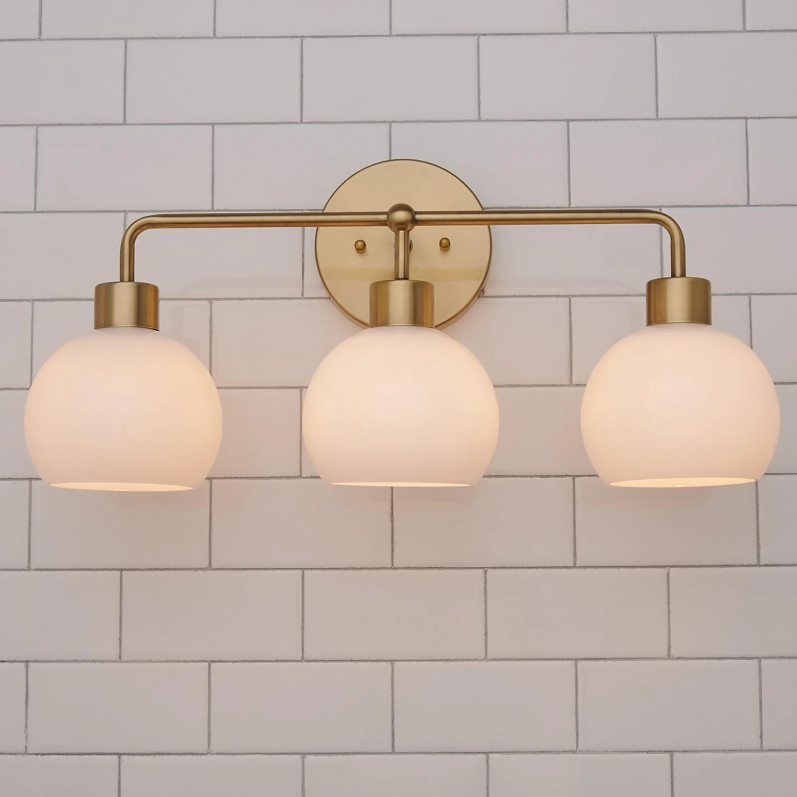 Young House Love Opal Glass Bubble Vanity Light - 3 Light