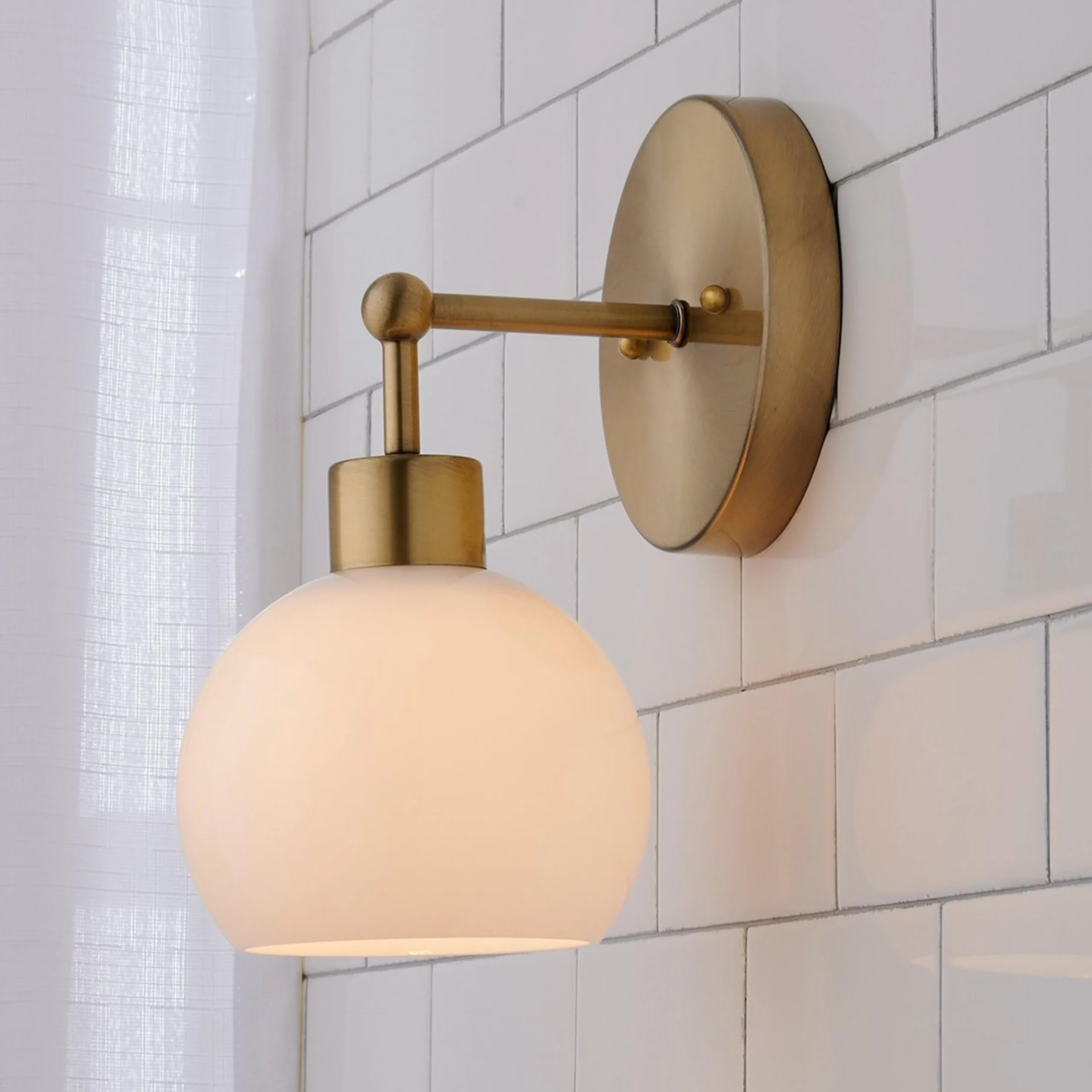 Young House Love Opal Glass Bubble Sconce