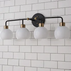Young House Love Opal Glass Bubble Vanity Light - 4 Light