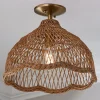 Young House Love Scallop Rattan Ceiling Light