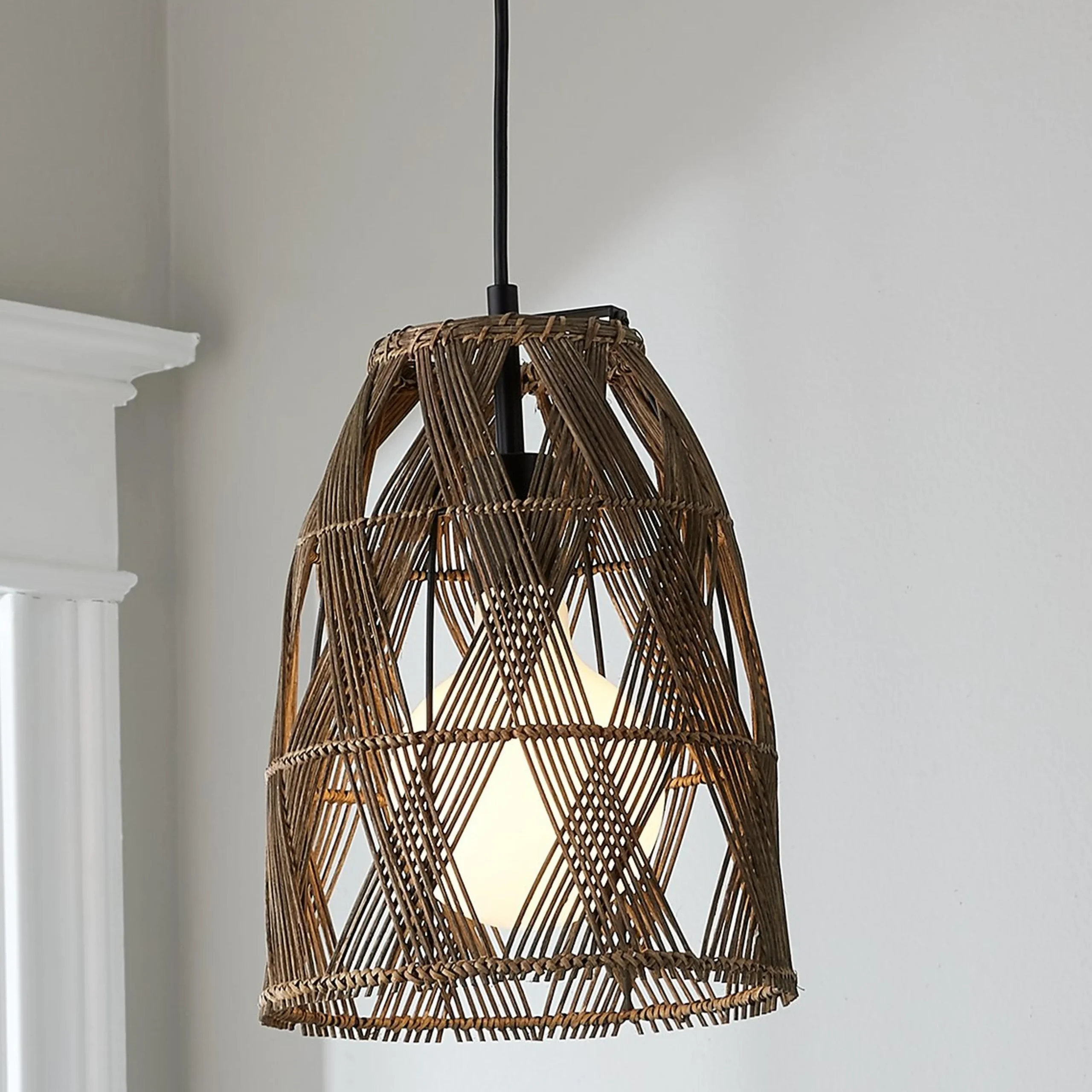 Young House Love Wicker Bell Pendant