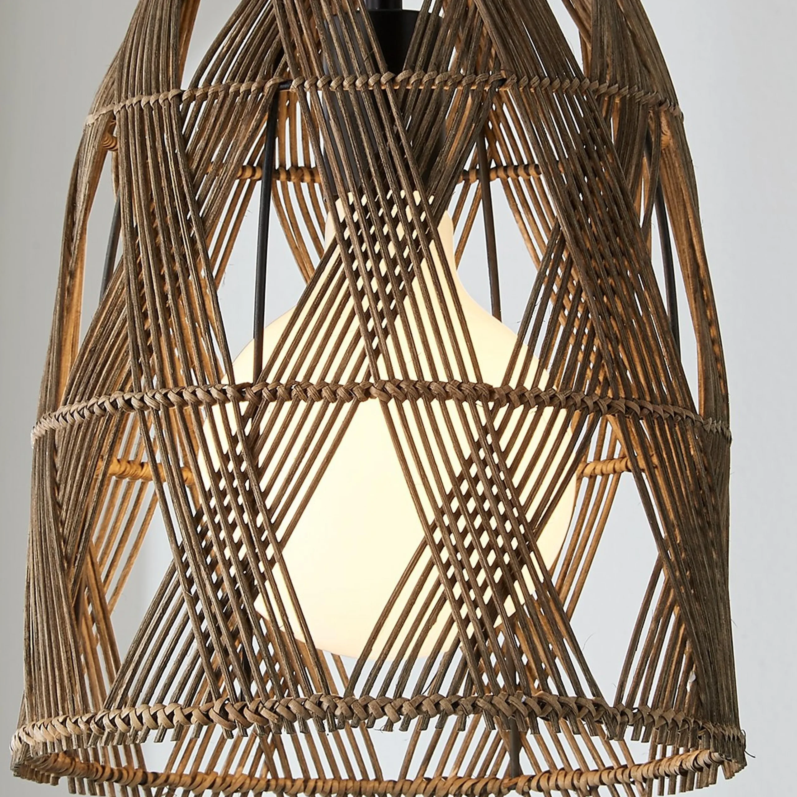 Young House Love Wicker Bell Pendant