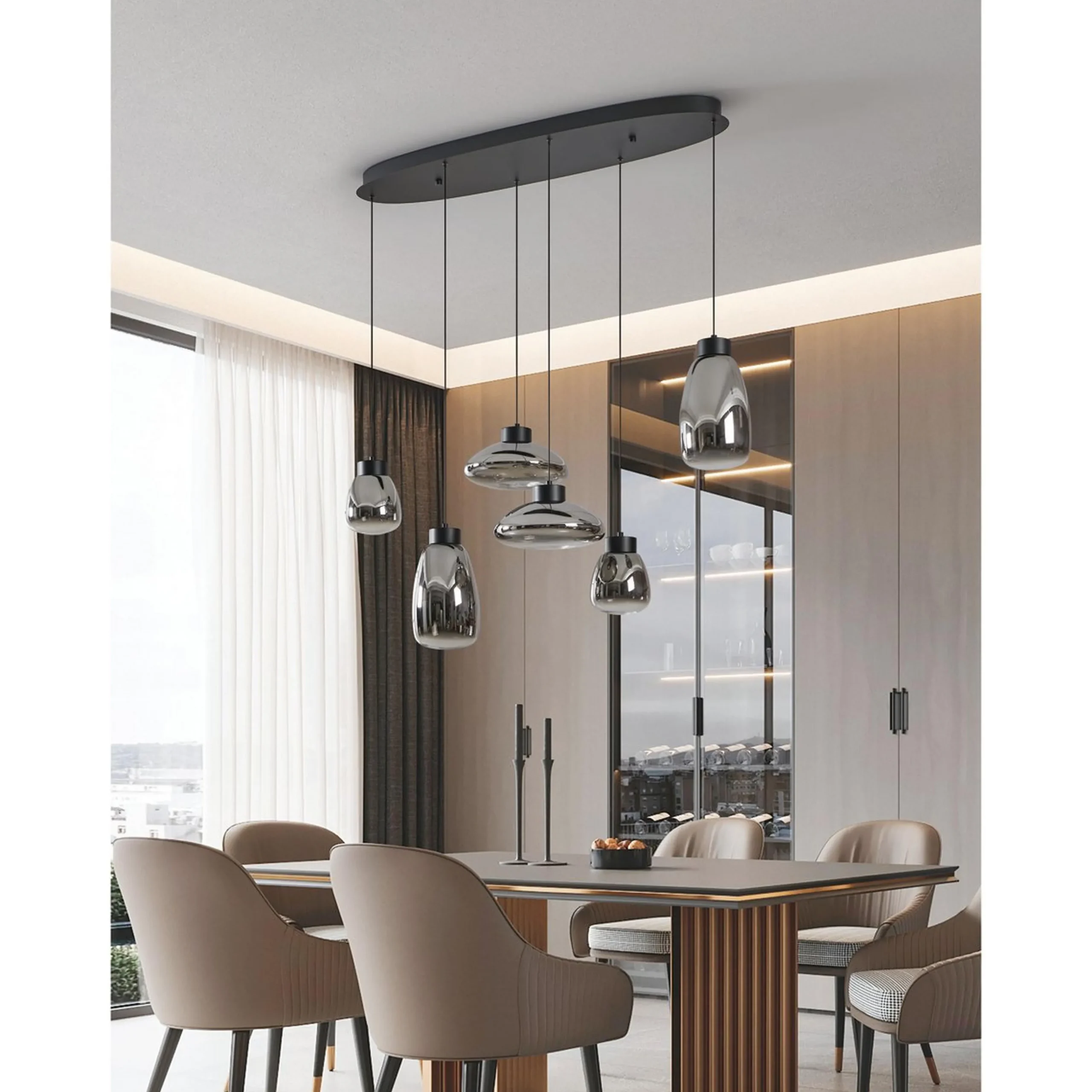 Zebidah LED Island Chandelier