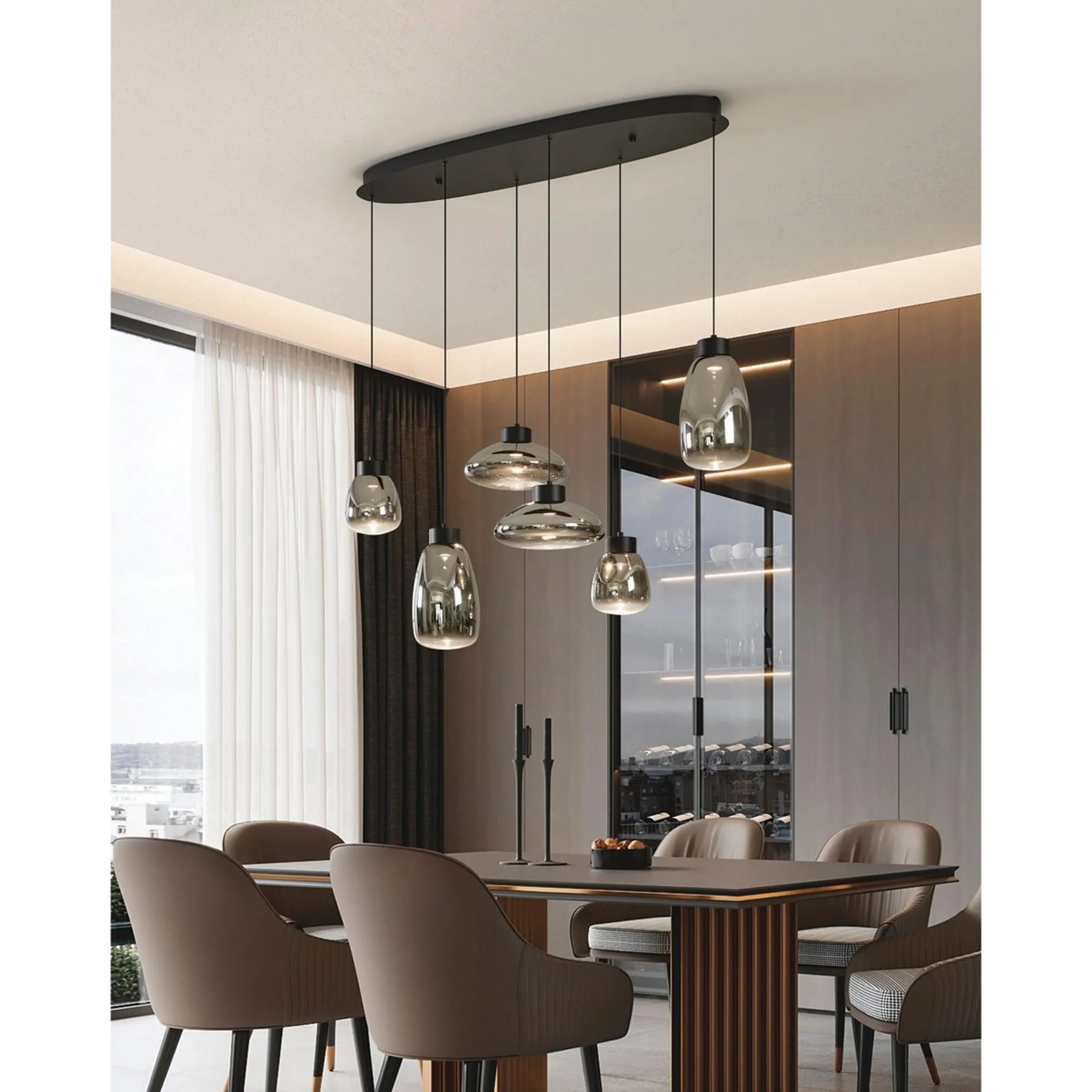 Zebidah LED Island Chandelier